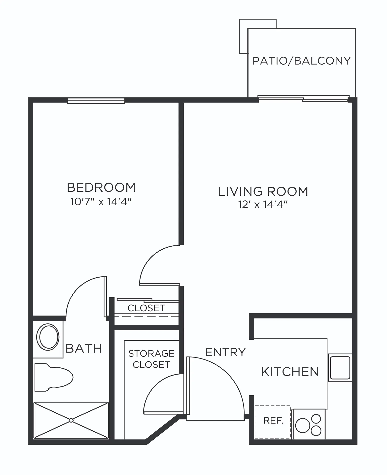 one bedroom